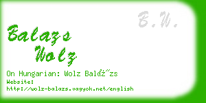 balazs wolz business card
